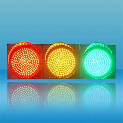 200mm three unit screenful combination LED traffic lights