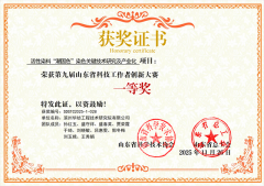 公司在山東省科技工作者創新大賽中榮獲佳績